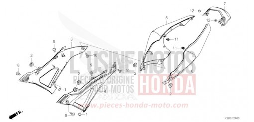 COUVERCLE LATERAL CBF125NAT de 2026